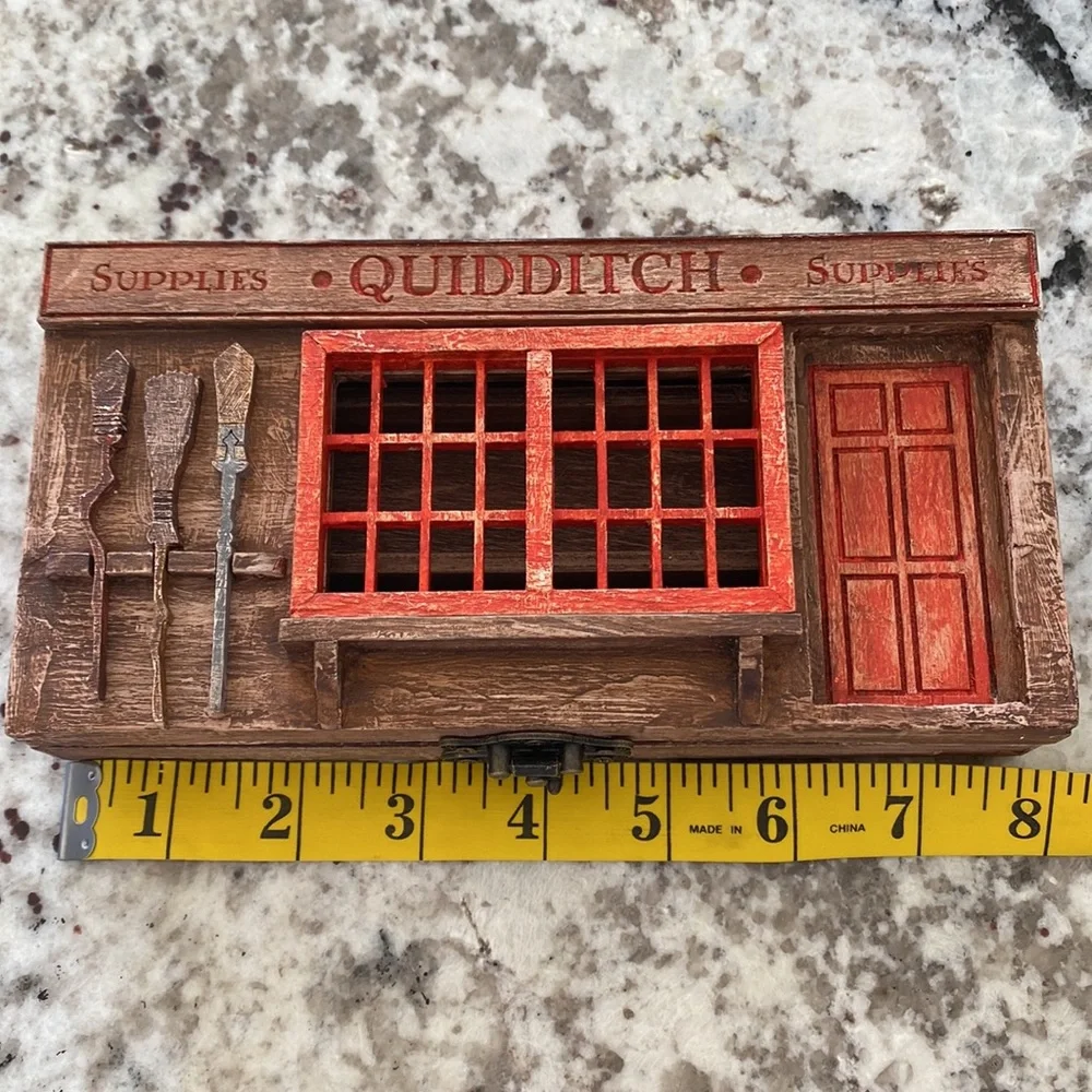 Harry Potter Quidditch Supplies Broom wooden pencil holder handmade from Etsy